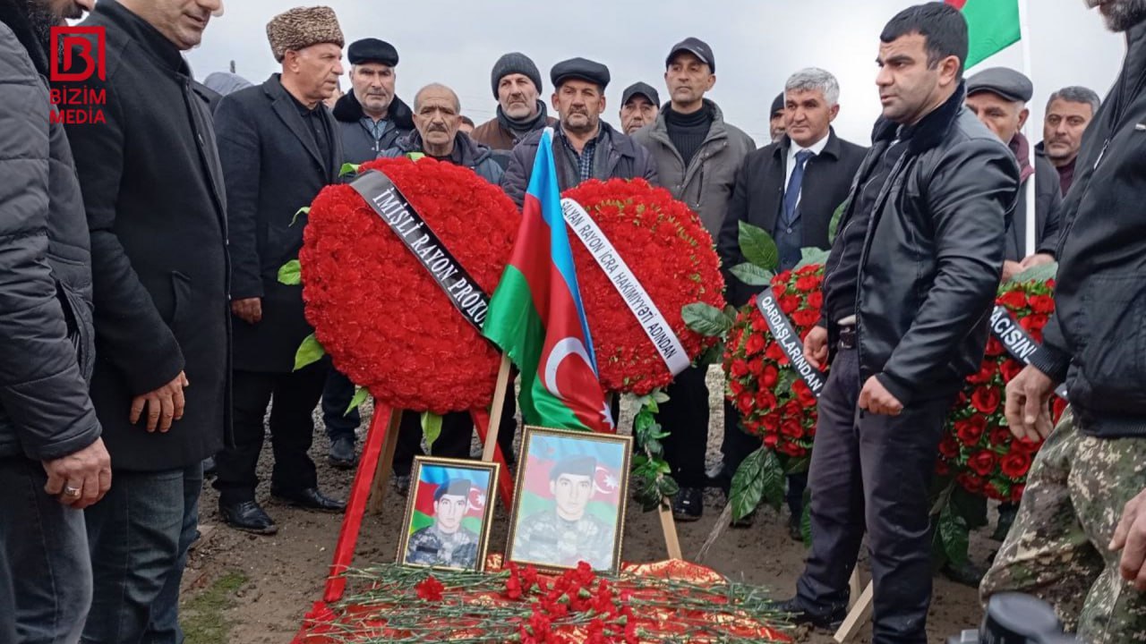 31 il sonra şəhid Elşən Tağıyevin nəşinin qalıqları Salyanda torpağa tapşırılıb - VİDEO