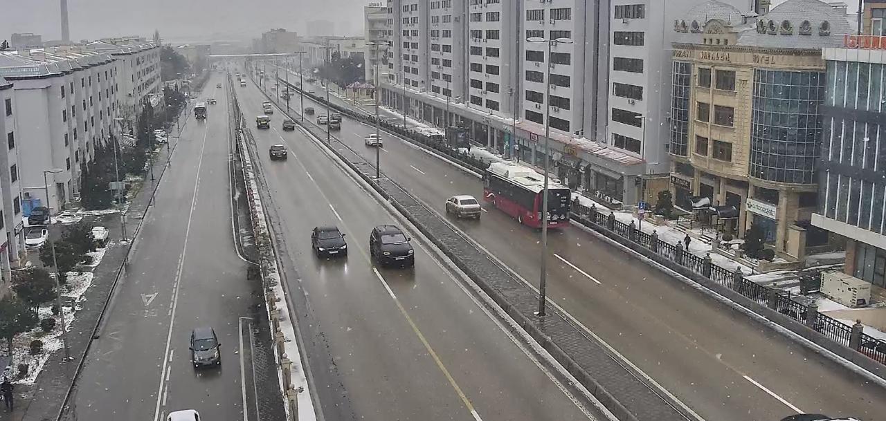 Bakı yollarında vəziyyət necədir? - FOTO