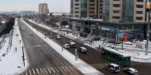 Hazırda Bakı yollarında vəziyyət necədir? - FOTO