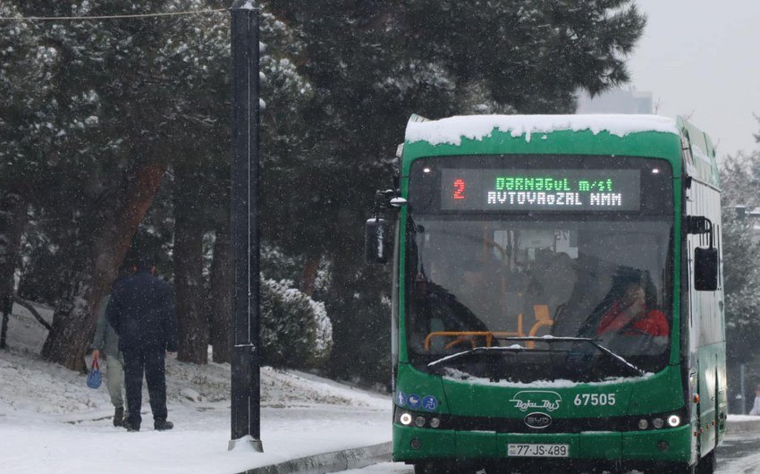 Avtobus sürücülərinə TƏLİMAT: “Qaralı havada...” - FOTO