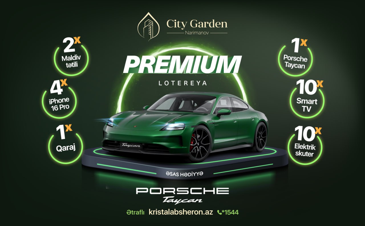 “City Garden Narimanov”da Premium uduşlu lotereya kampaniyası başladı - Kristal Abşeron!