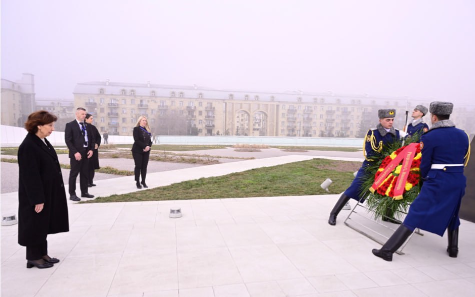 Şimali Makedoniya Prezidenti Zəfər parkında – FOTO