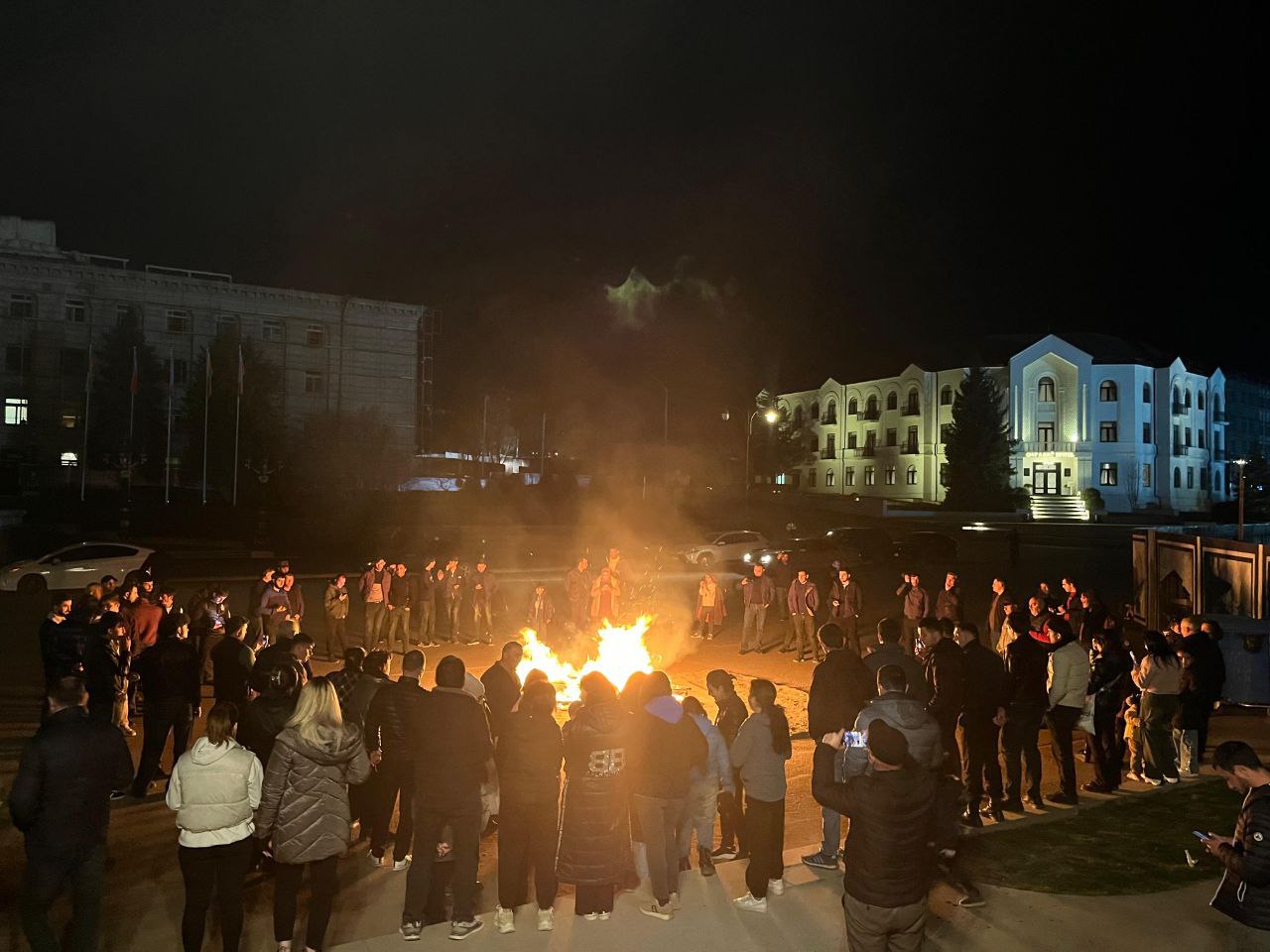 Xankəndidə Yel çərşənbəsi qeyd edildi, tonqallar yandırıldı - FOTO