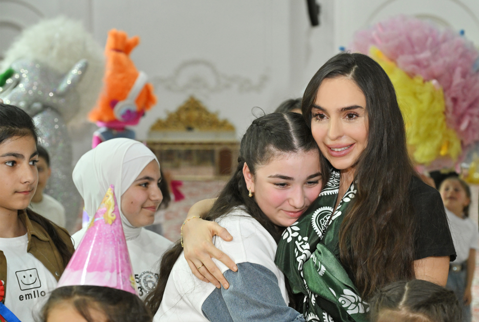 Leyla Əliyeva Qubada şəhid övladları ilə birgə Novruz şənliyində İŞTİRAK ETDİ - FOTO