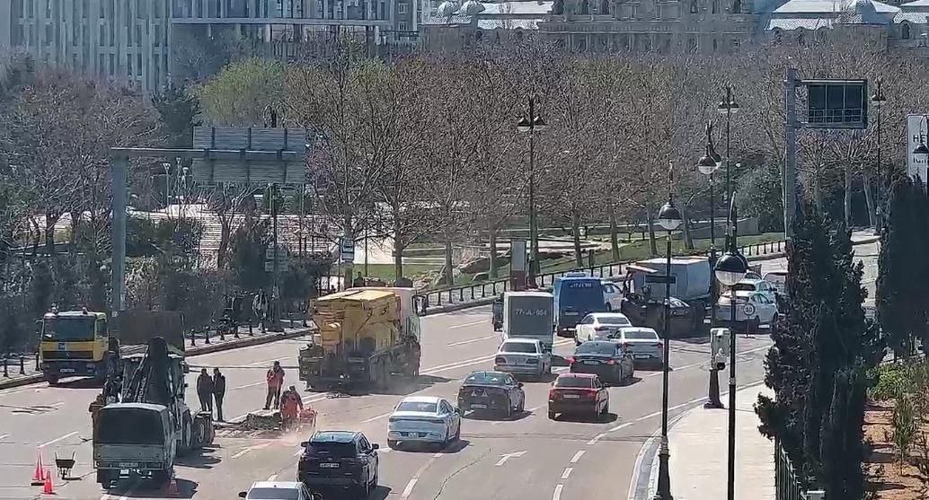 “Gənclik” istiqamətində hərəkət məhdudlaşdırıldı - FOTO