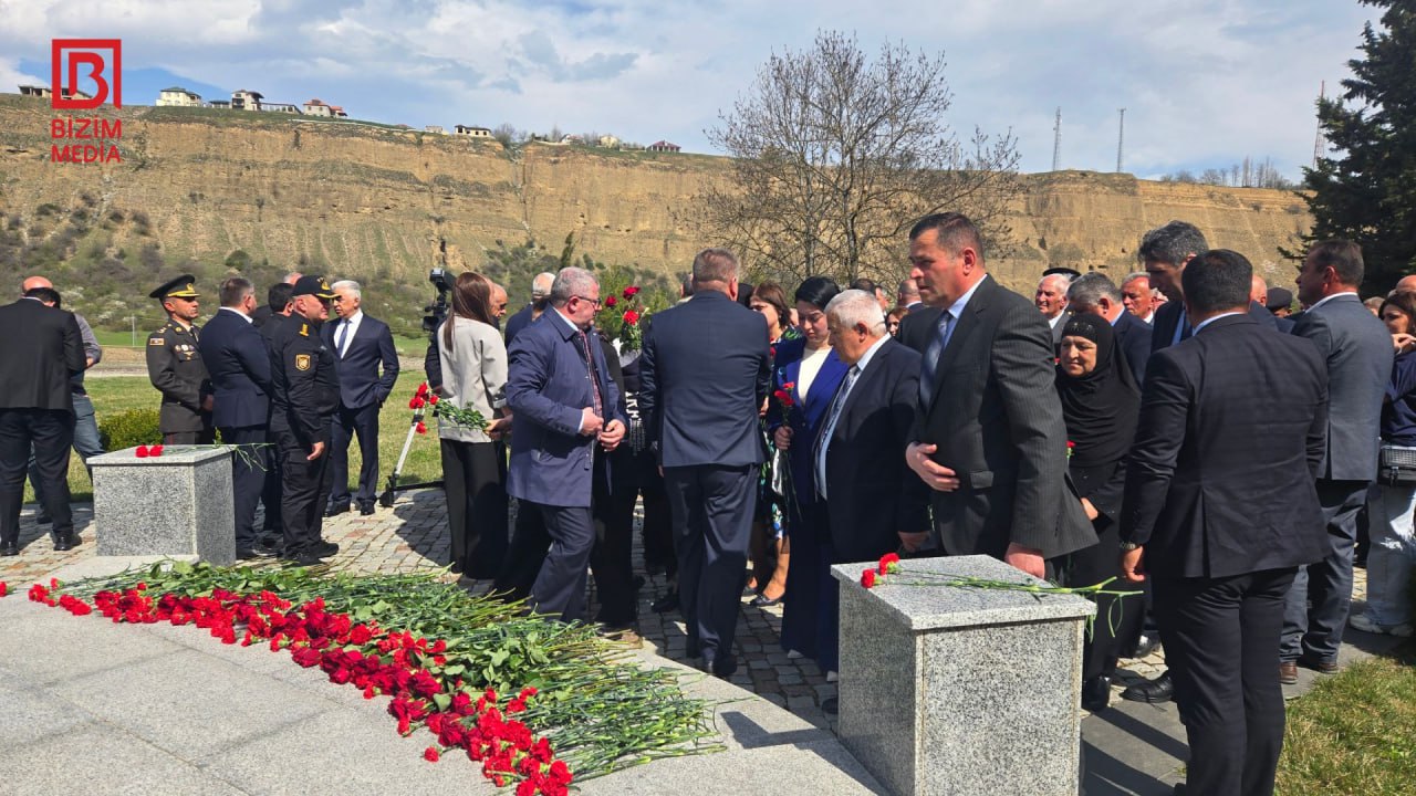 Quba Soyqırımı Memorial Kompleksi ziyarət olunur - VİDEO