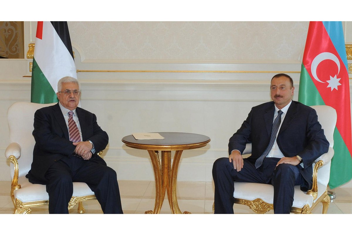 Mahmud Abbas dövlətimizin başçısını TƏBRİK ETDİ