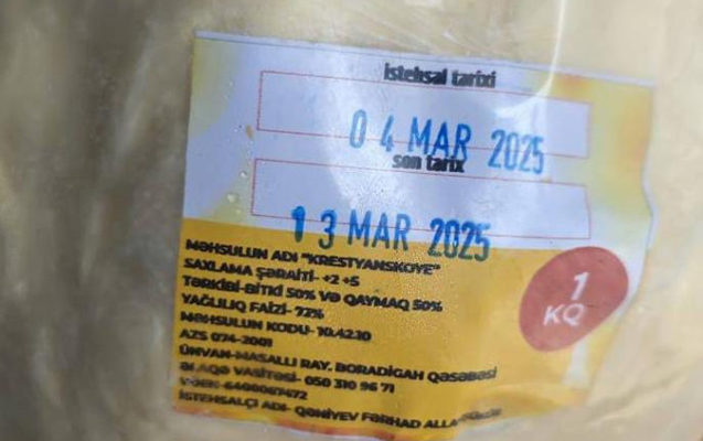 Bitki tərkibli yağ nehrə yağı adı ilə satılırmış – FOTO Bitki tərkibli yağ nehrə yağı adı ilə satılırmış – FOTO