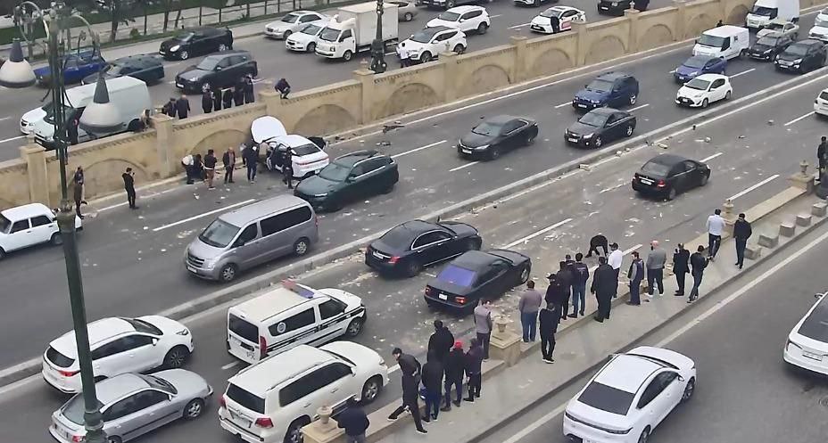 Yol Polisi "Bolt" sürücüsünün törətdiyi qəzanın DETALLARINI AÇIQLADI - VİDEO