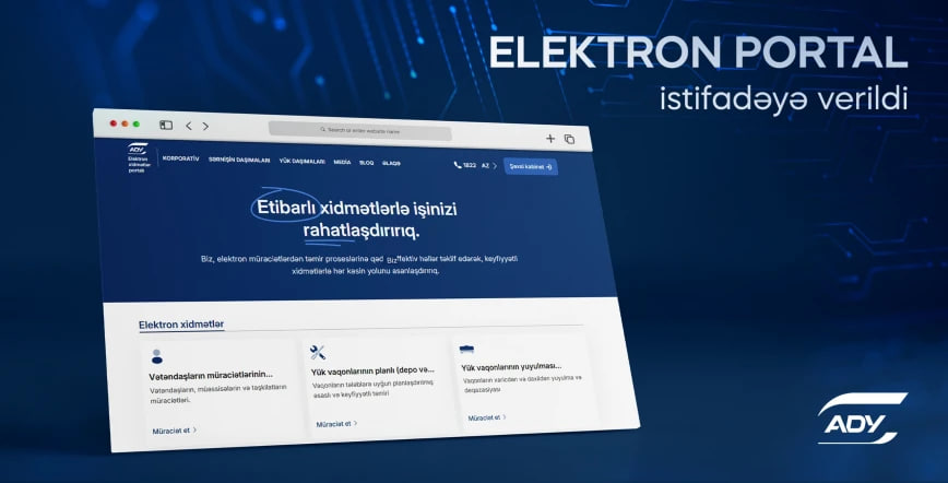ADY-nin yeni elektron xidmət portalı İSTİFADƏYƏ VERİLDİ – VİDEO ADY-nin yeni elektron xidmət portalı İSTİFADƏYƏ VERİLDİ – VİDEO