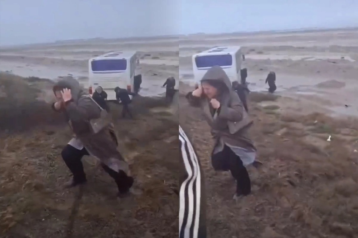 Lökbatan yolunda qorxulu anlar: Avtobus sərnişinləri ölümdən döndülər – VİDEO