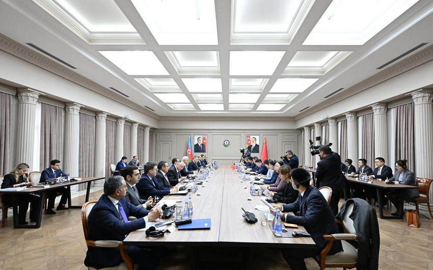 Azərbaycan-Çin Hökumətlərarası Ticarət-İqtisadi Əməkdaşlıq Komissiyasının 10-cu iclası keçirildi - FOTO