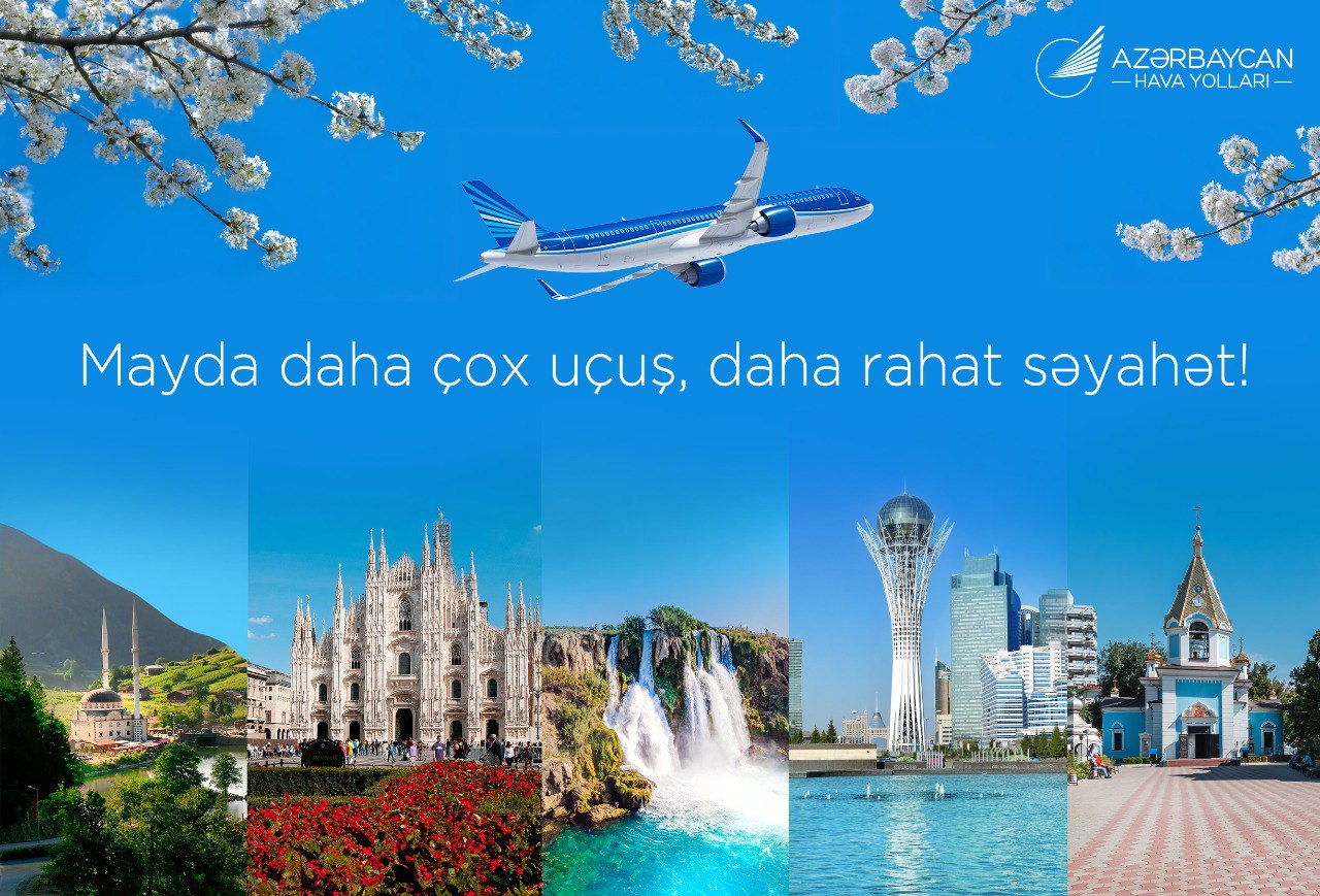 AZAL may ayında bir sıra istiqamətlərdə uçuşların sayını ARTIRIR AZAL may ayında bir sıra istiqamətlərdə uçuşların sayını ARTIRIR