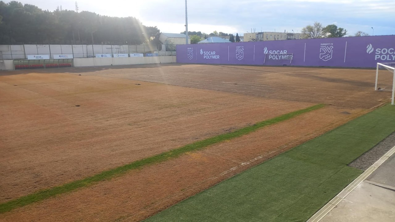 Sumqayıt stadionu təmirə bağlandı Sumqayıt stadionu təmirə bağlandı