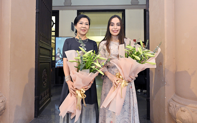 Leyla Əliyeva Vyetnamdakı Milli Təsviri İncəsənət Muzeyində - FOTO