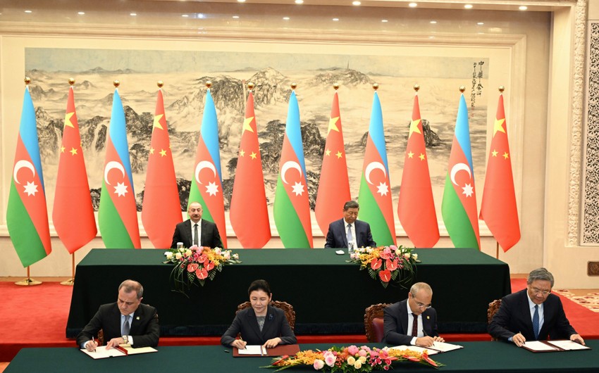 Azərbaycanla Çin arasında imzalanmış sənədlərin detalları AÇIQLANDI - FOTO