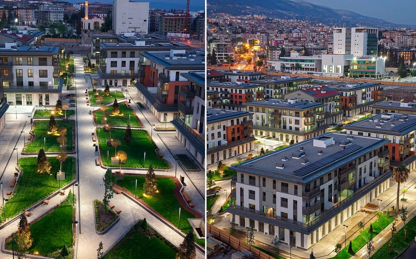 Kahramanmaraşda "Azərbaycan məhəlləsi"ndəki evlərin inşası YEKUNLAŞDI - FOTO
