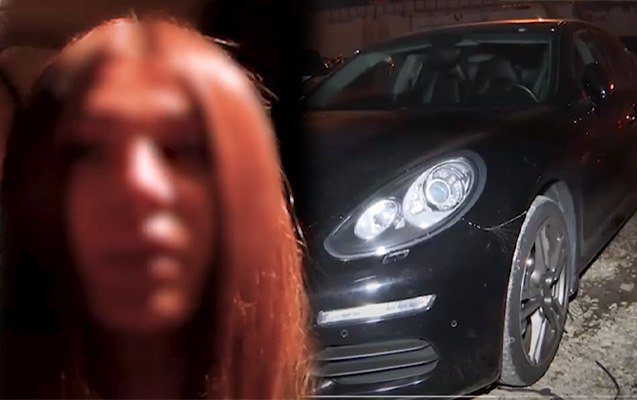 Bakıda “Porsche”ni sərxoş vəziyyətdə sürən qadın həbs edildi – VİDEO