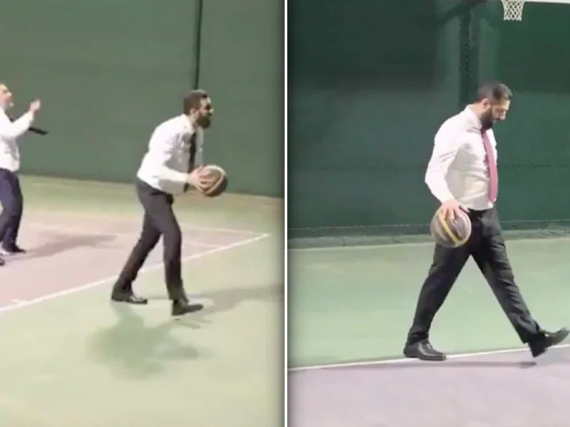 Suriya lideri nazirlə basketbol oynadı, gündəm oldu - VİDEO Suriya lideri nazirlə basketbol oynadı, gündəm oldu - VİDEO