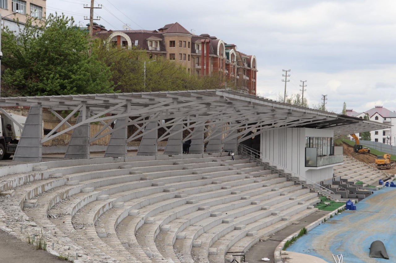 Xankəndi stadionu III MDB Oyunlarına necə hazırlaşır? – FOTO