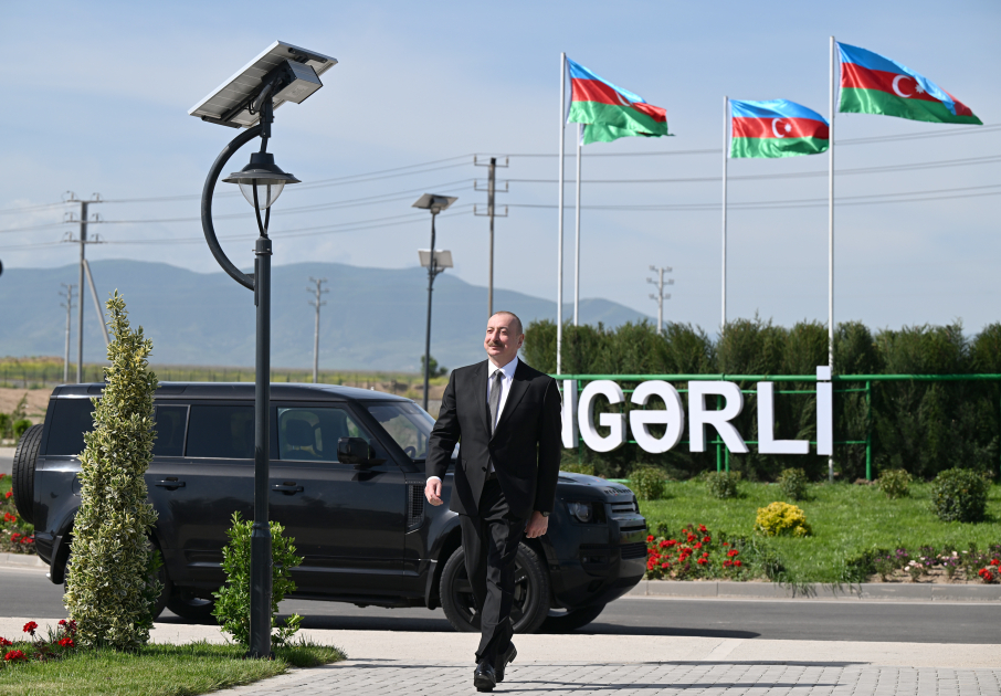 İlham Əliyev Ağdamın Kəngərli kəndinin birinci mərhələsinin açılışında - FOTO/VİDEO İlham Əliyev Ağdamın Kəngərli kəndinin birinci mərhələsinin açılışında - FOTO/VİDEO