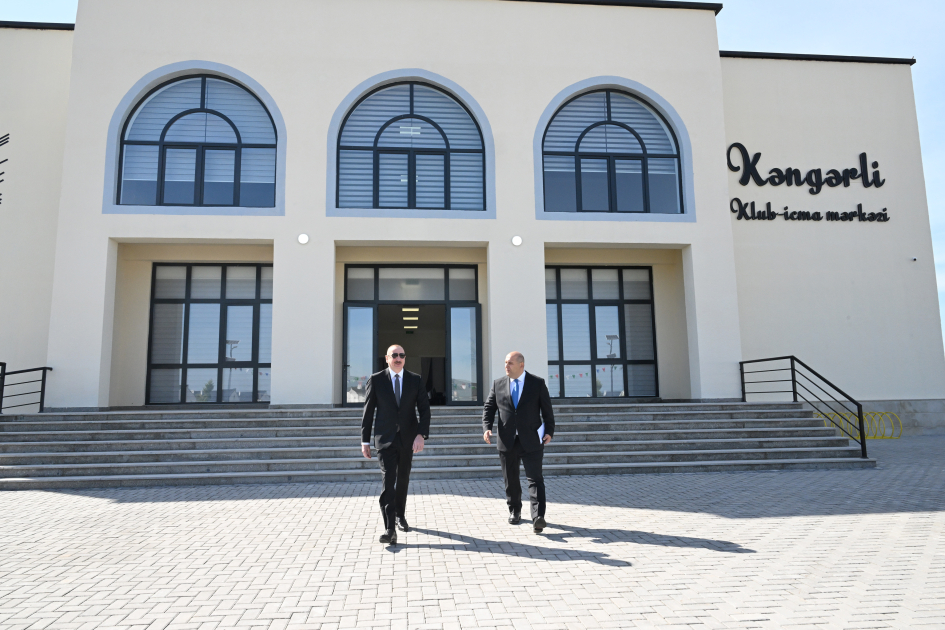 İlham Əliyev Kəngərli kəndində klub-icma mərkəzində yaradılan şəraitlə tanış oldu - FOTO/VİDEO İlham Əliyev Kəngərli kəndində klub-icma mərkəzində yaradılan şəraitlə tanış oldu - FOTO/VİDEO