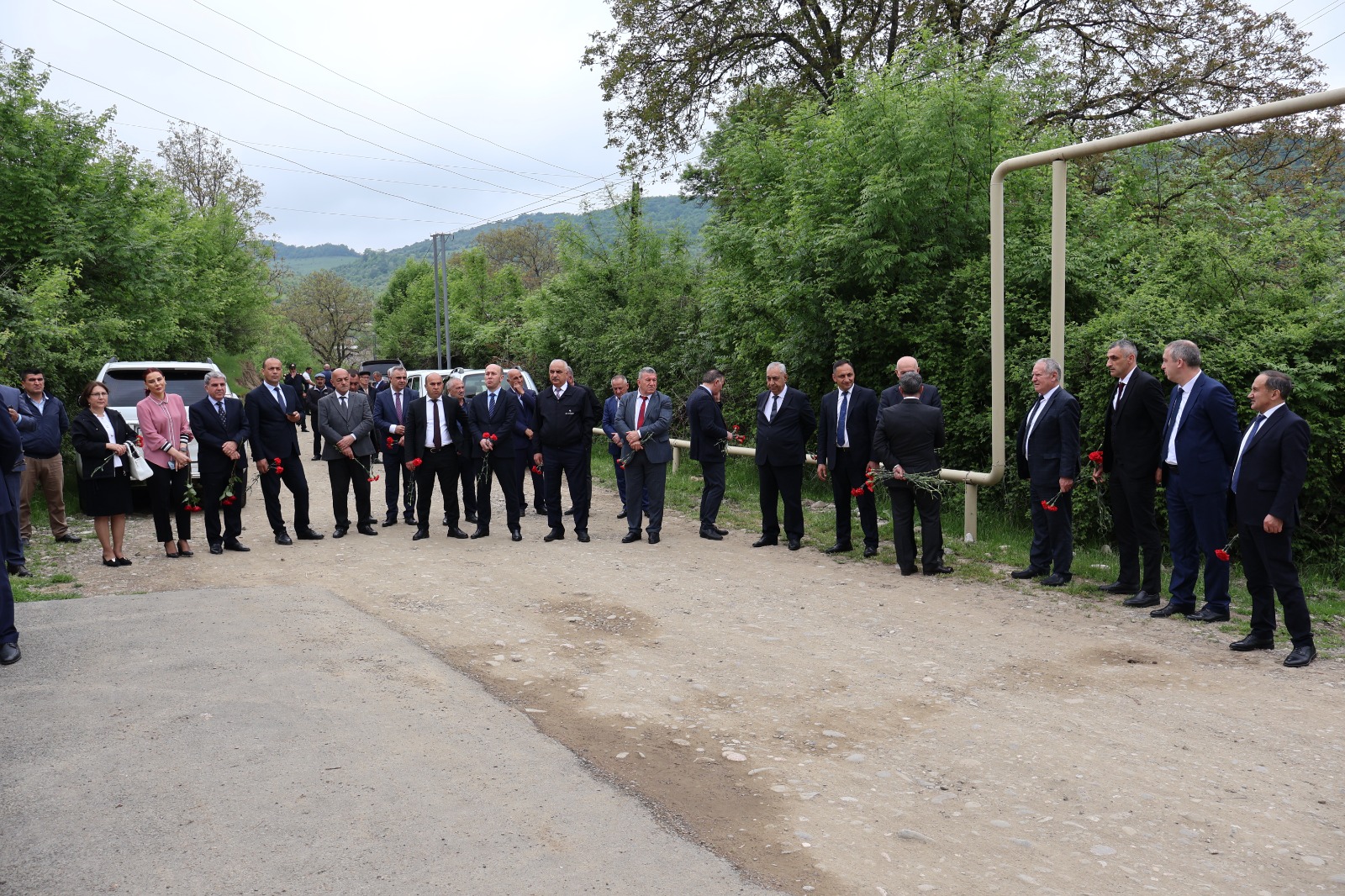 Qusarın Mucuq kəndinə ilk dəfə təbii qaz VERİLDİ - FOTO