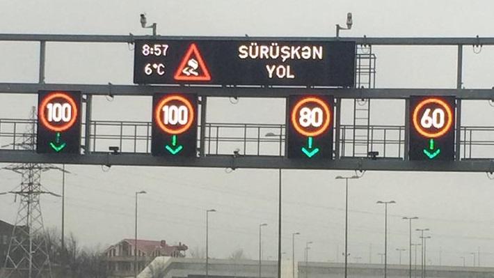 Aeroport yolunda sürət həddi ENDİRİLDİ Aeroport yolunda sürət həddi ENDİRİLDİ