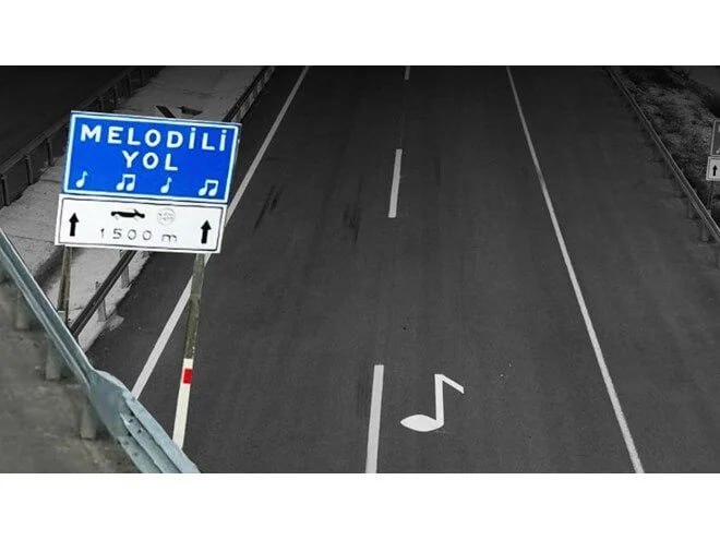 Türkiyədə bir ilk: “Melodiyalı yol” istifadəyə verildi – VİDEO Türkiyədə bir ilk: “Melodiyalı yol” istifadəyə verildi – VİDEO