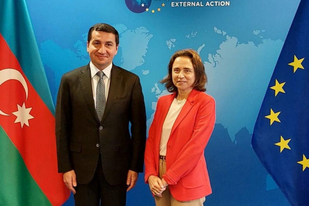 Hikmət Hacıyev Aİ-nin Xarici Fəaliyyət Xidmətinin baş katibi ilə görüşüb - FOTO