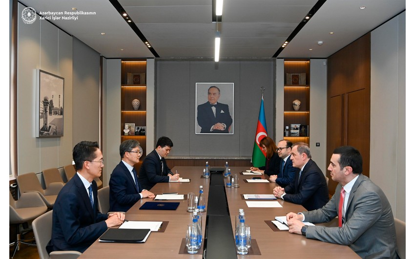 Ceyhun Bayramov Koreyanın yeni səfirini QƏBUL ETDİ - FOTO