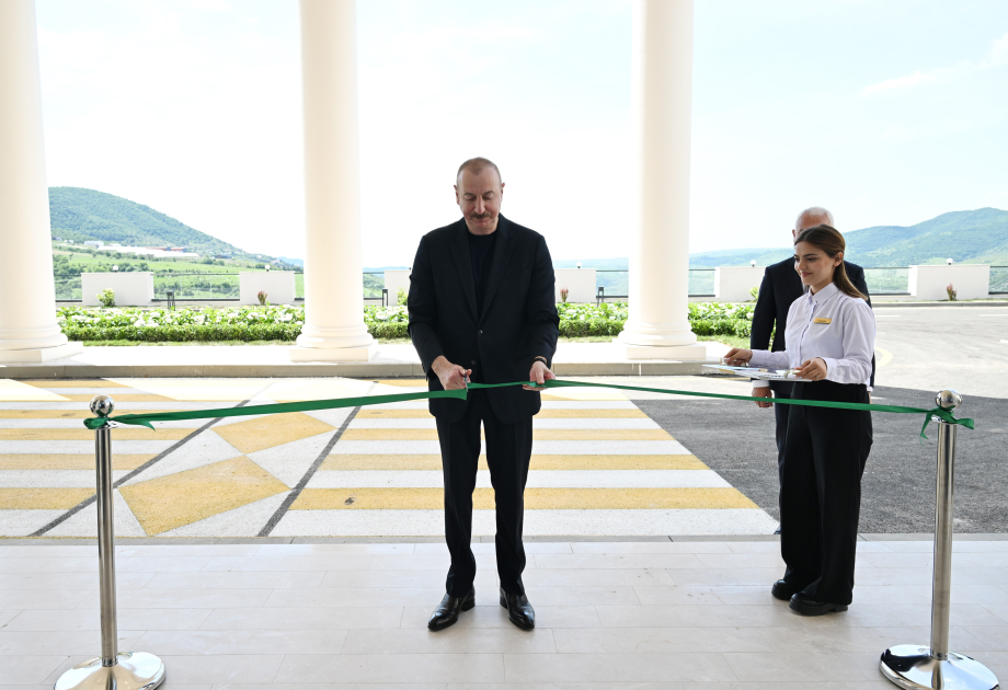 İlham Əliyev “Laçın” İstirahət Kompleksinin açılışında – FOTO/VİDEO