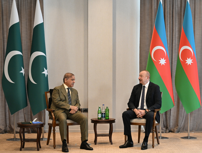 Prezident Laçında Şahbaz Şəriflə görüşdü – FOTO