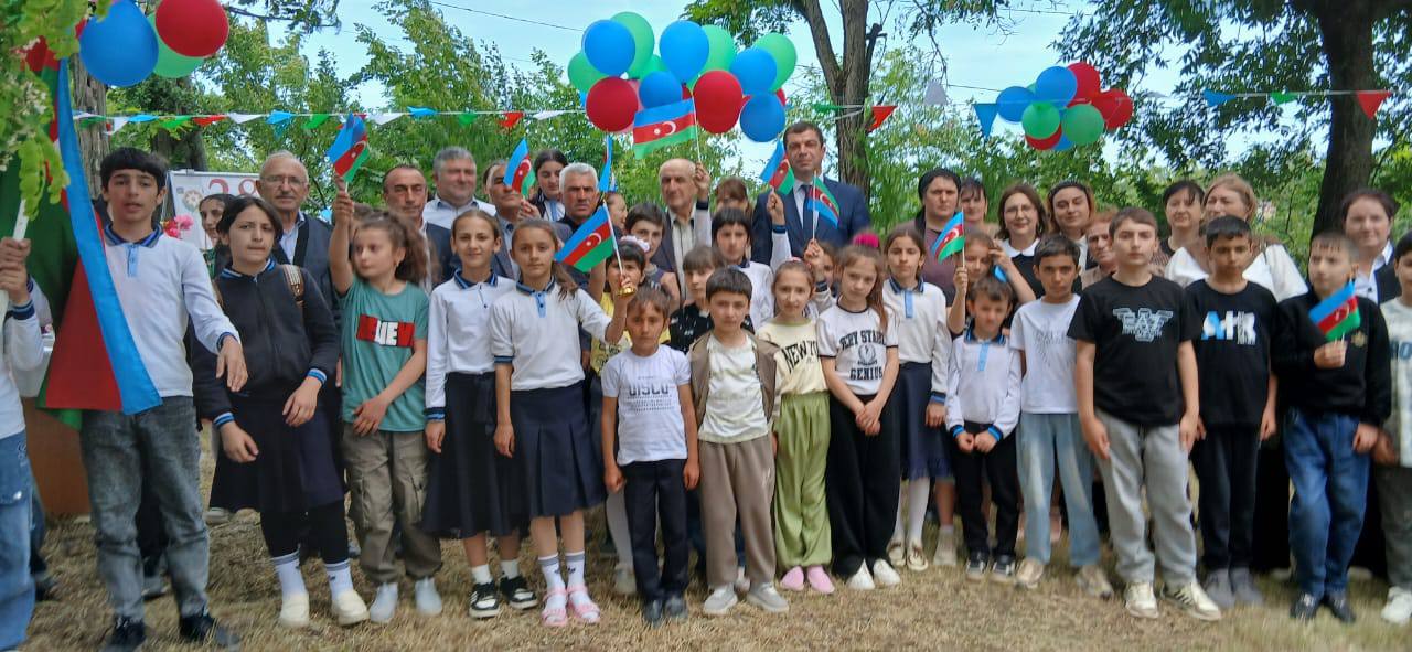 Qusarın Gədəzeyxur kəndində 28 May-Müstəqillik Günü ilə bağlı tədbir KEÇİRİLDİ - FOTO