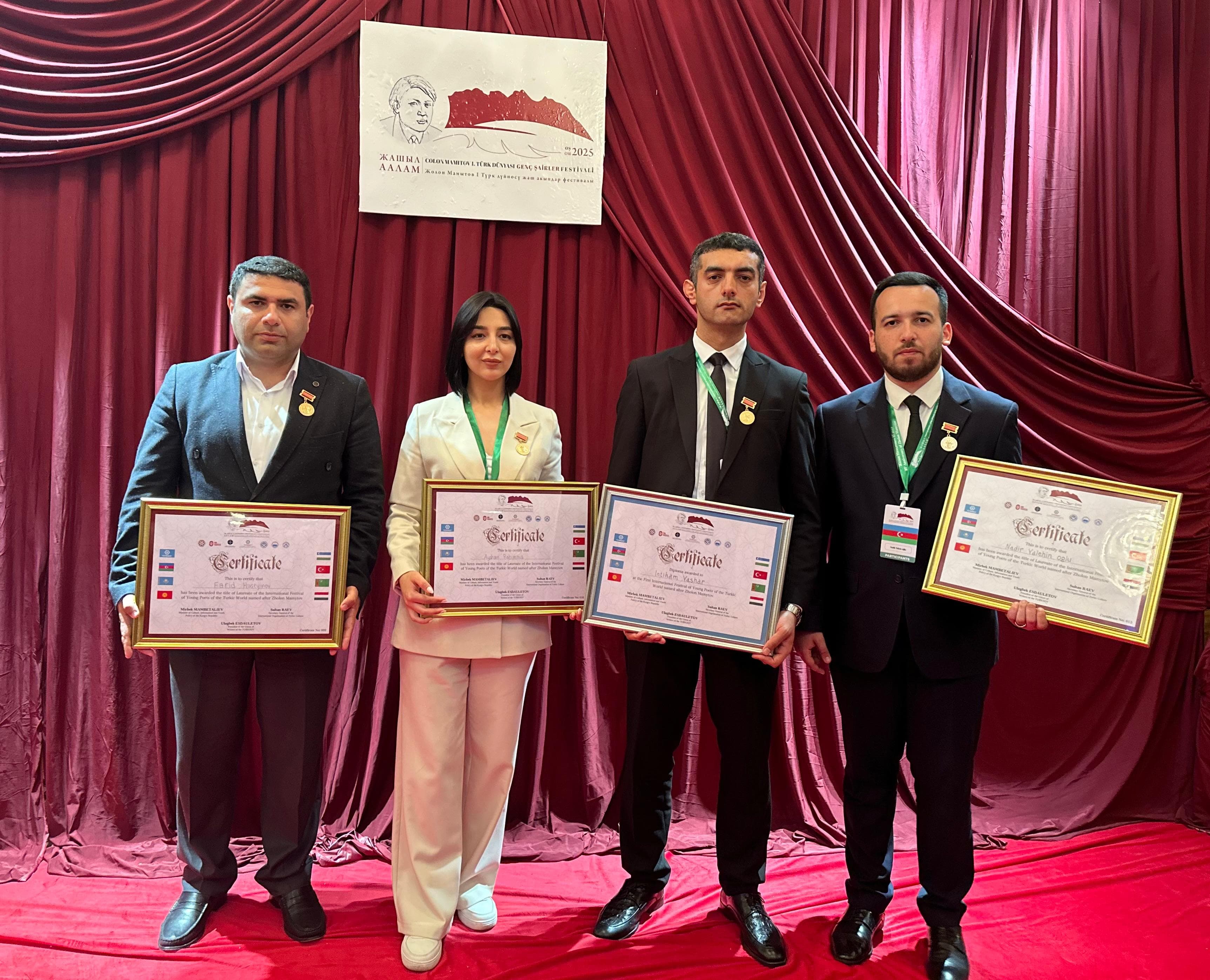 Şairlərimiz beynəlxalq festivalın laureatı OLDULAR - FOTO