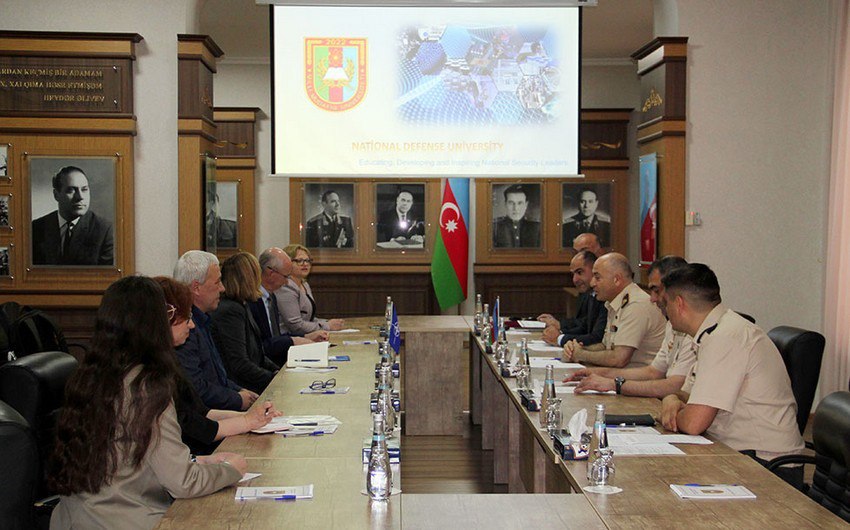 NATO-nun təhsil üzrə ekspert qrupu Milli Müdafiə Universitetində - FOTO NATO-nun təhsil üzrə ekspert qrupu Milli Müdafiə Universitetində - FOTO