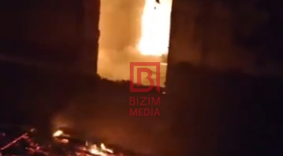 Sabirabadda bir ailənin 4 üzvünün öldüyü yanğının ANBAAN VİDEOSU