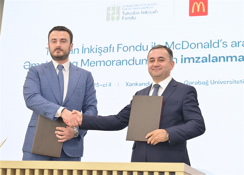 “McDonald’s Azərbaycan” Qarabağ Universitetinin tələbələrinə təqaüd ayıracaq - FOTO