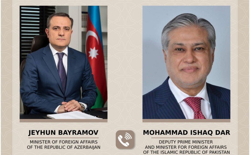 Ceyhun Bayramov pakistanlı həmkarı ilə ikitərəfli əməkdaşlığı MÜZAKİRƏ ETDİ