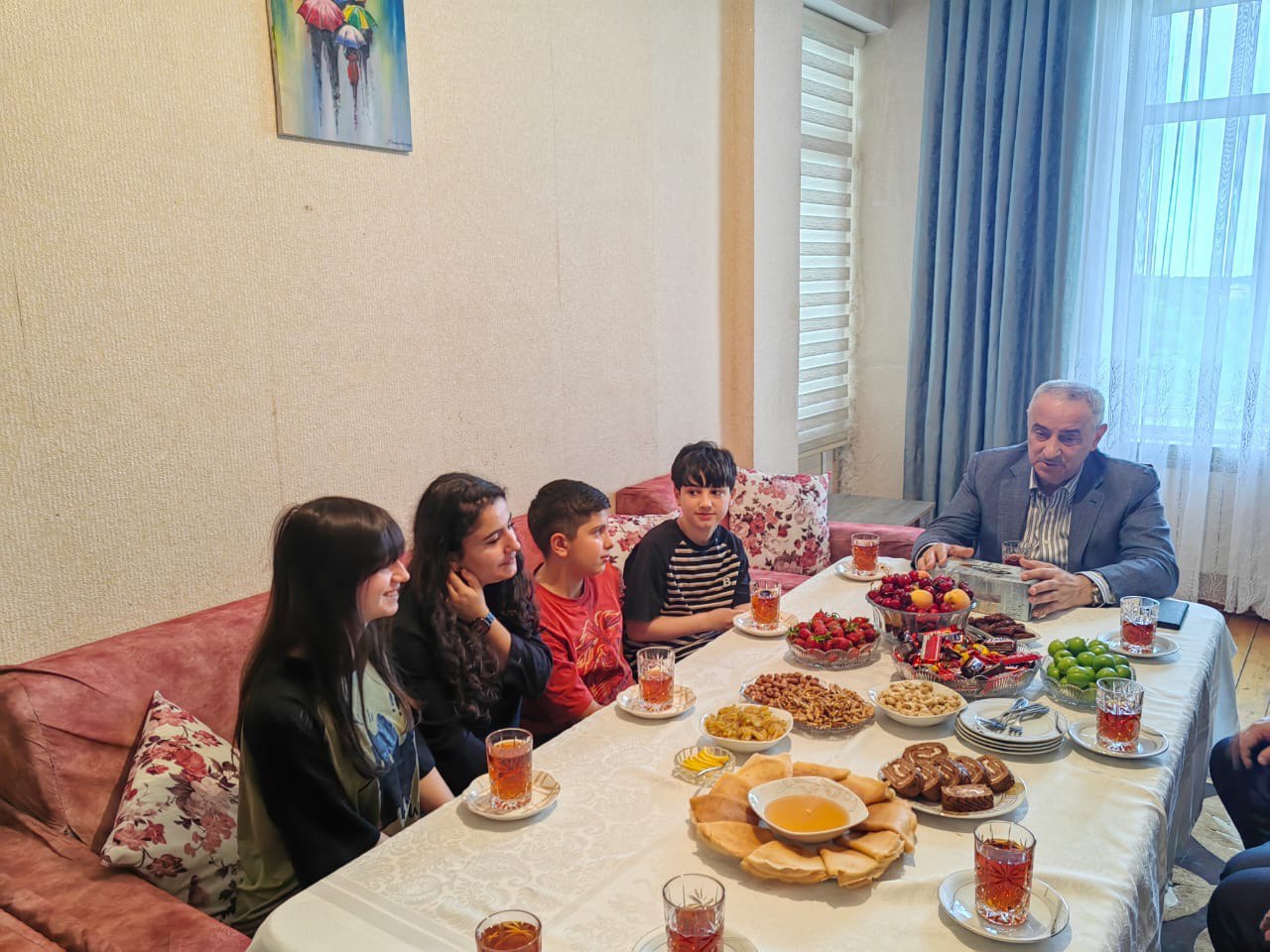 Qurban bayramı münasibətilə Qusarda şəhid ailələri və qazilərə bayram payları təqdim olundu - FOTO