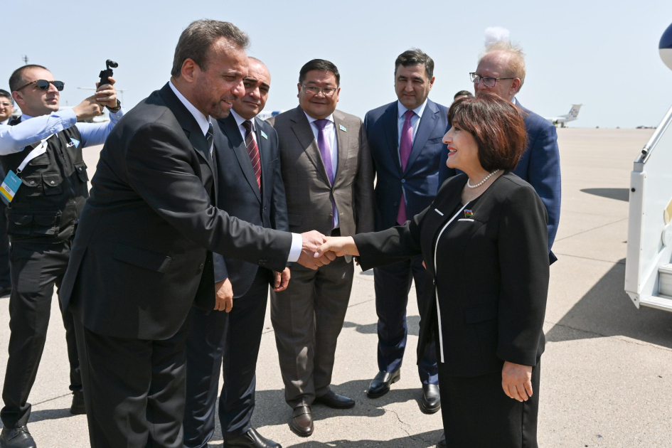 Sahibə Qafarova Qazaxıstana səfər edib - FOTO