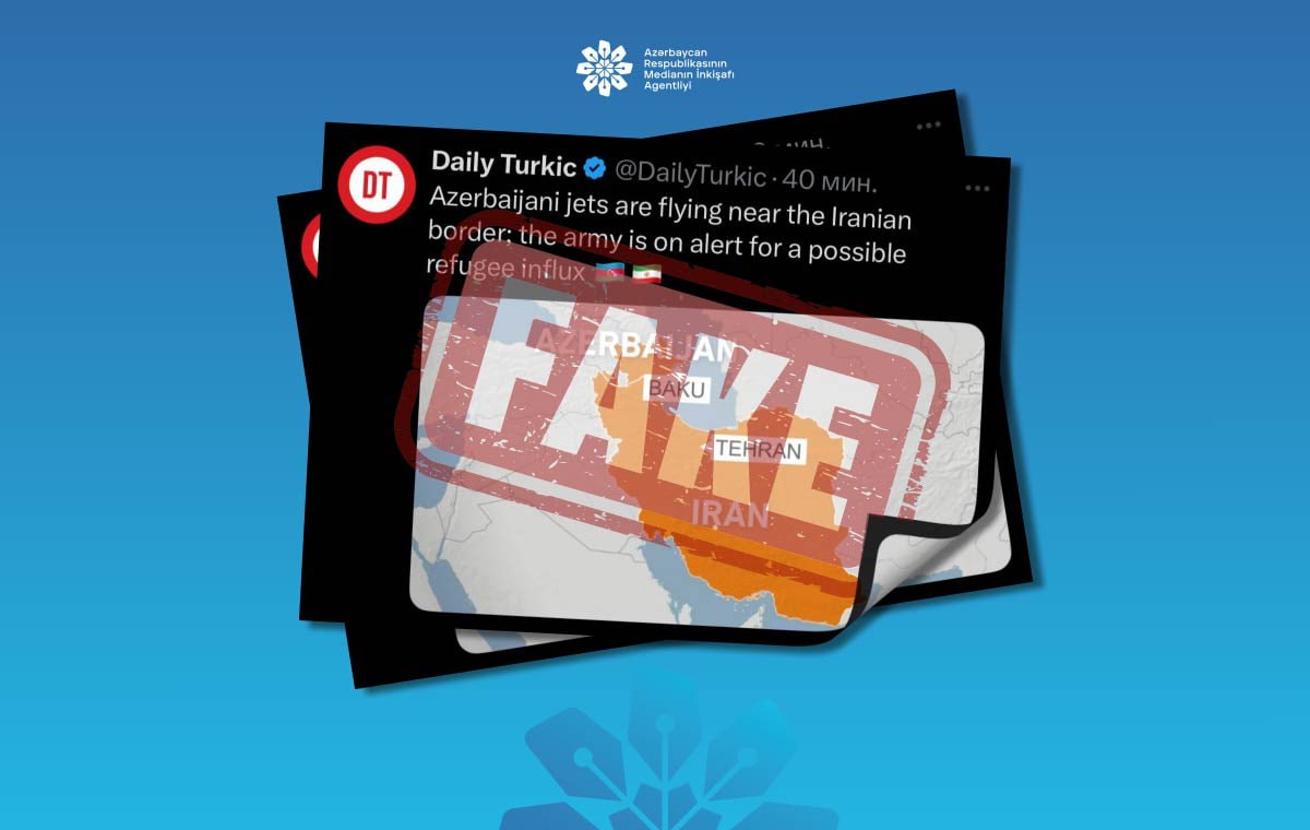MEDİA: “Hərbi təyyarələrimizin İranla sərhəddə uçması xəbərləri saxtadır” MEDİA: “Hərbi təyyarələrimizin İranla sərhəddə uçması xəbərləri saxtadır”