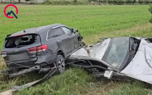 Bərdə-Tərtər yolunda ağır qəza: 4 nəfər xəsarət aldı – FOTO