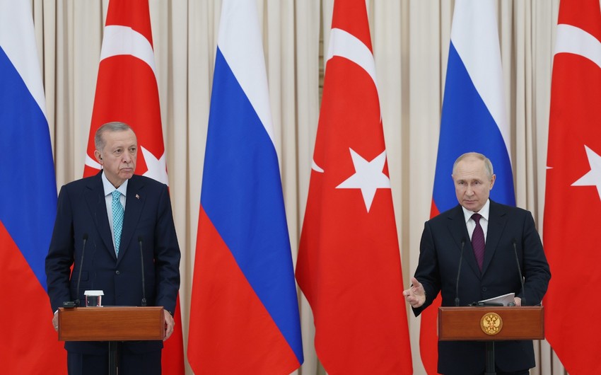 Ərdoğan Putin və Pezeşkianla Yaxın Şərqdəki vəziyyəti müzakirə edib