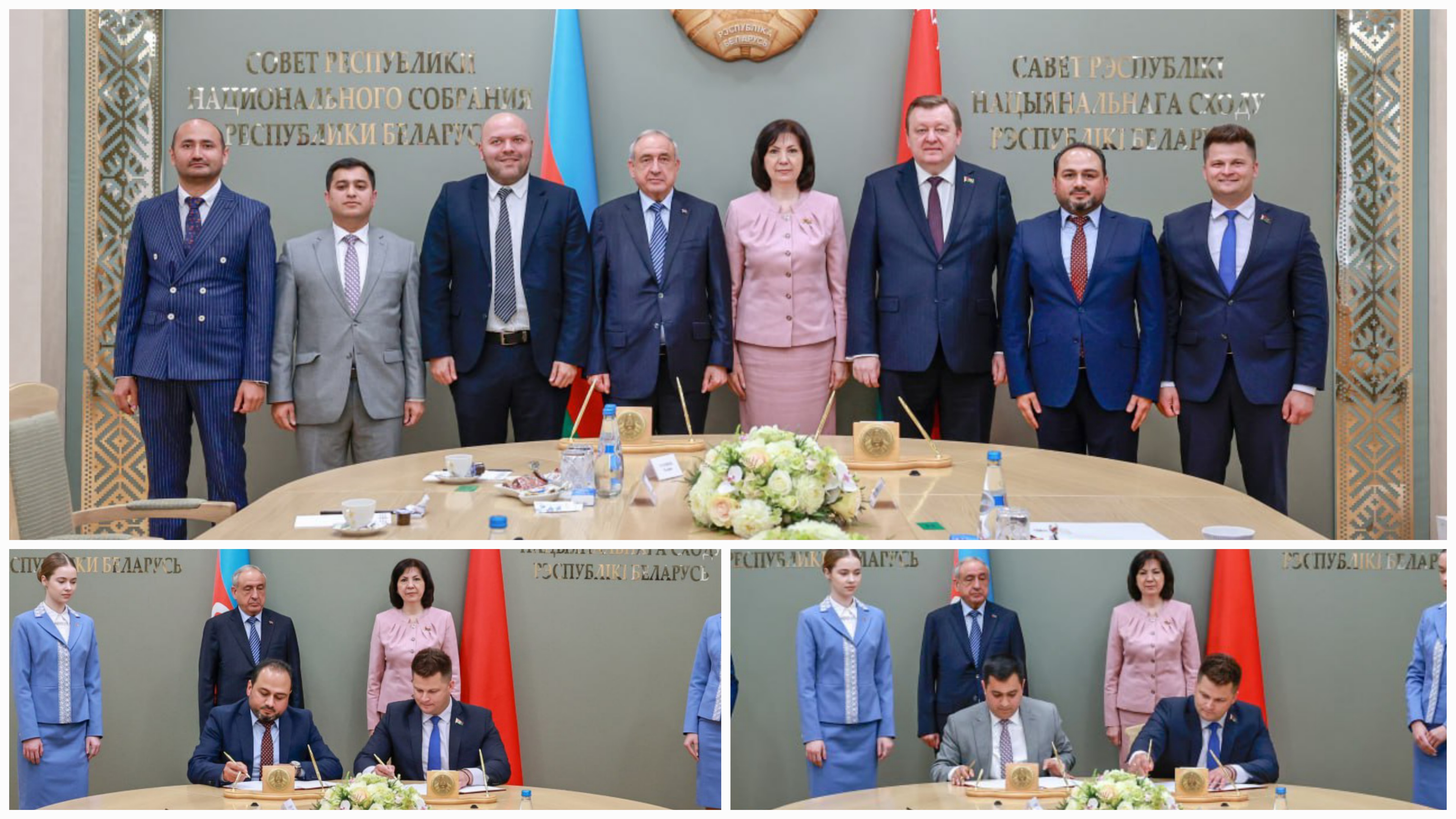 Belarus Parlamentinin sədri "Azərbaycan-Belarus Gənclər Forumu"nun iştirakçılarını qəbul etdi – FOTO