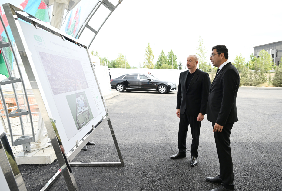 İlham Əliyev Yevlax Olimpiya İdman Kompleksində - FOTO