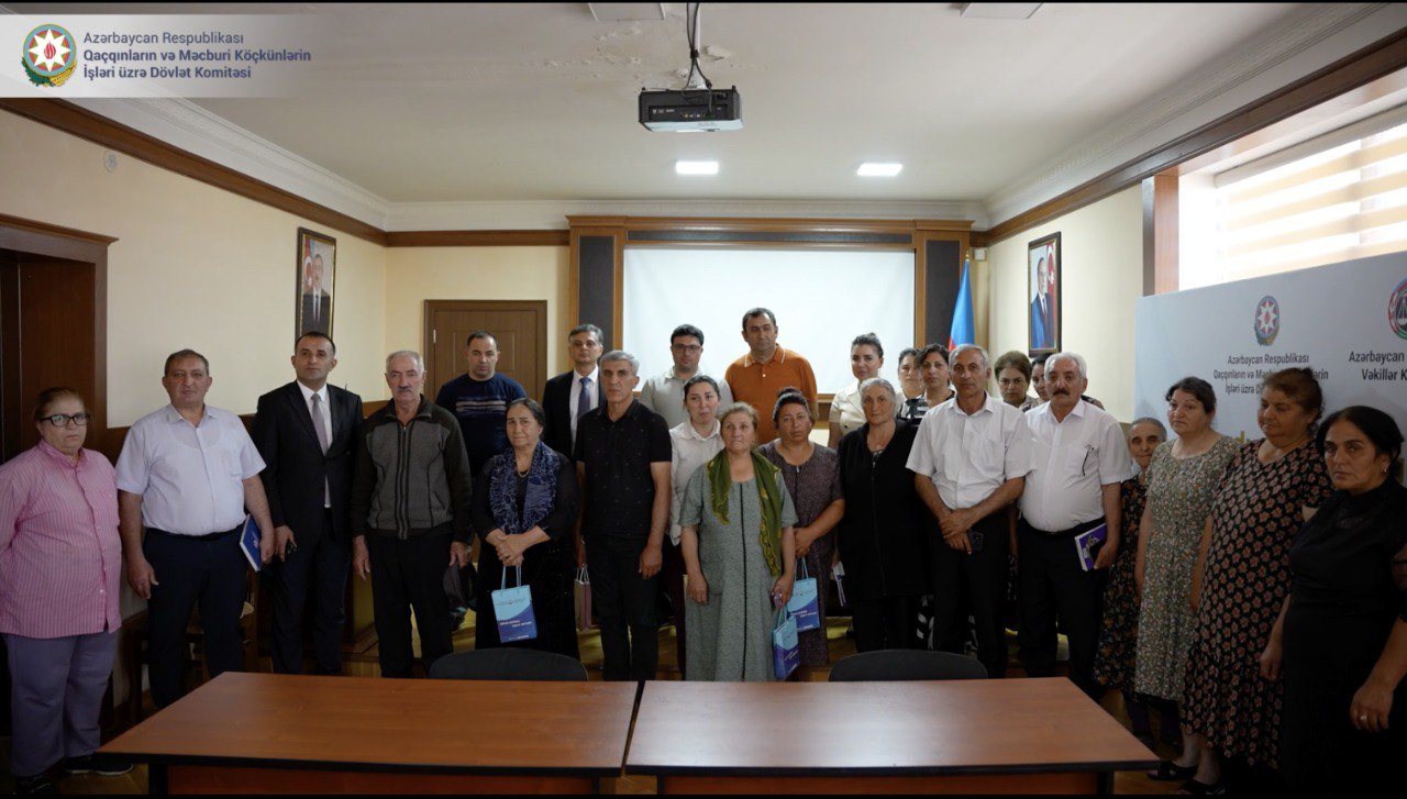 Gəncədə məcburi köçkünlər üçün hüquqi maarifləndirmə tədbiri keçirilib – FOTO/VİDEO