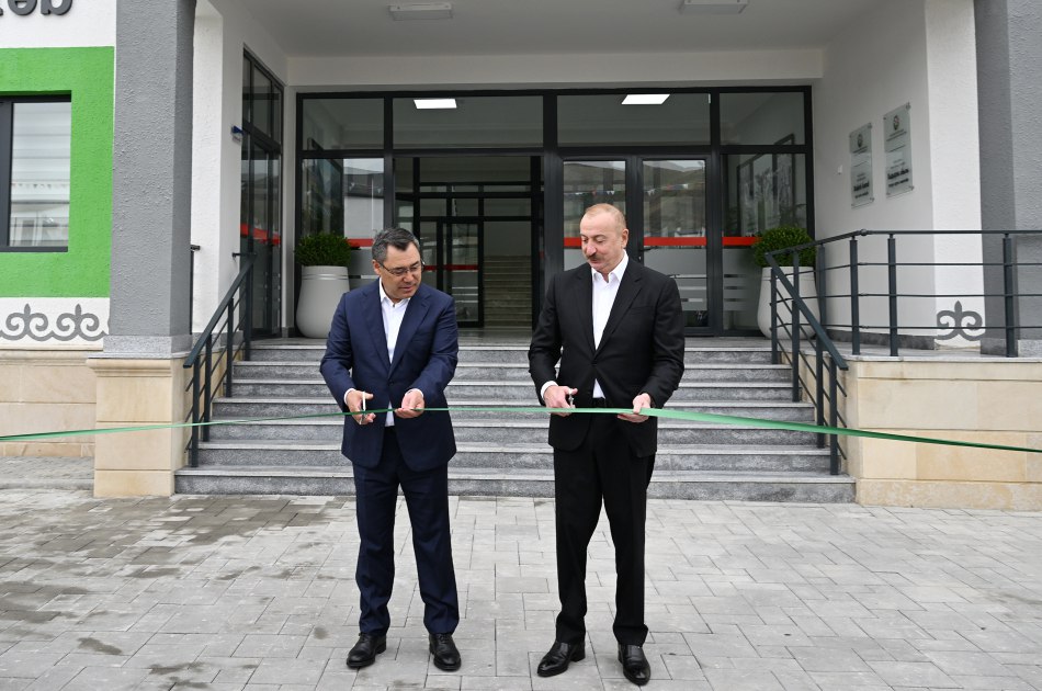 Xıdırlı kəndində Ayköl Manas adına tam orta məktəbin açılışı oldu - FOTO