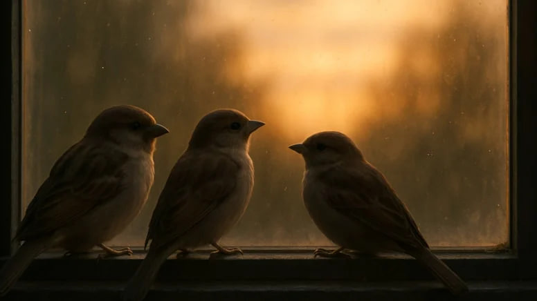 Pəncərənizə qonan quş əslində bu mənanı ifadə edir... Pəncərənizə qonan quş əslində bu mənanı ifadə edir...