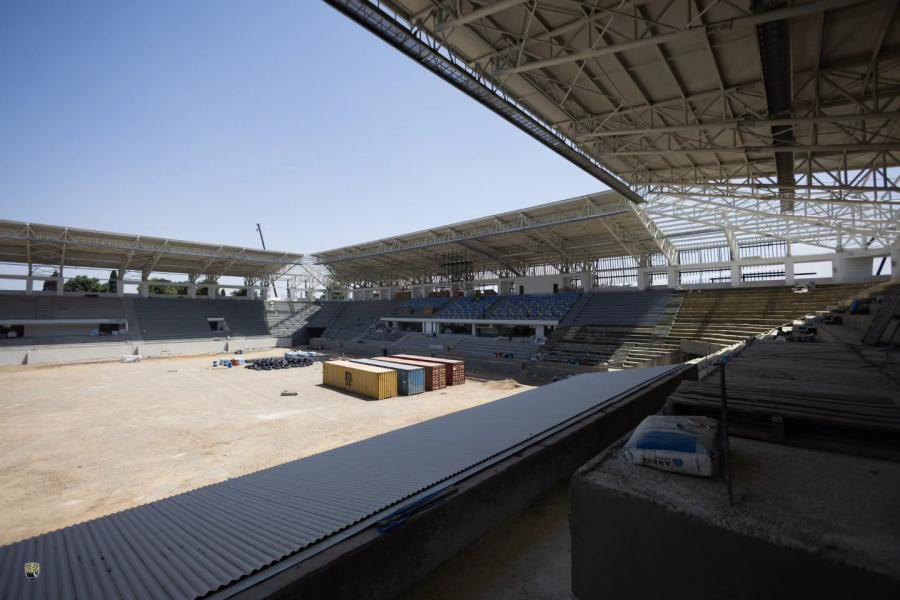 Yeni tikilən Gəncə stadionundakı durum - FOTO